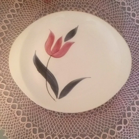 Vintage Stetson China Platter - Pink Tulip - 1956 - Picture 4 of 4